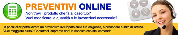 Preventivi ONLINE stampa DIGITALE